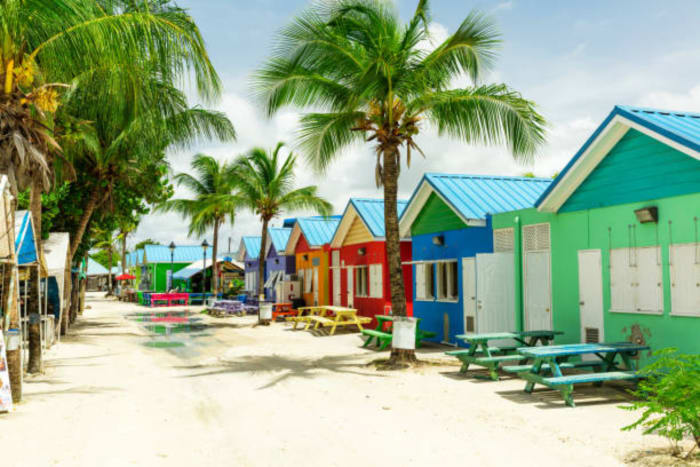 Colorful towns in Barbados